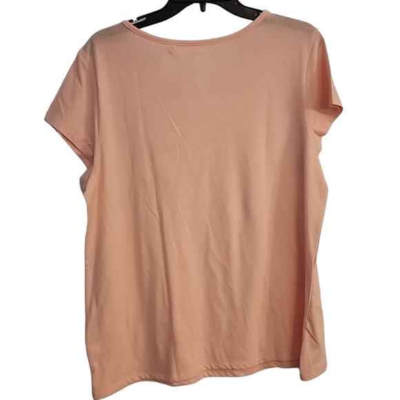 Croft & Barrow Peach Lounge Tee, NWT, Large - Picture 6 of 6